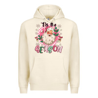 Tofu pink santa 'tis the season Premium Hoodie - MaliasSmallBusiness