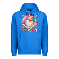 True Royal pink santa 'tis the season Premium Hoodie - MaliasSmallBusiness
