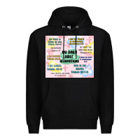 Black daily bible affirmations Premium Hoodie - MaliasSmallBusiness