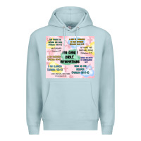 Blue Mist daily bible affirmations Premium Hoodie - MaliasSmallBusiness