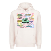 Pale Pink daily bible affirmations Premium Hoodie - MaliasSmallBusiness
