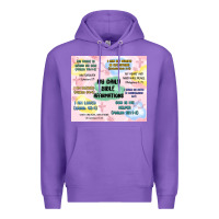 Purple daily bible affirmations Premium Hoodie - MaliasSmallBusiness