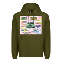 Army Green daily bible affirmations Premium Hoodie - MaliasSmallBusiness