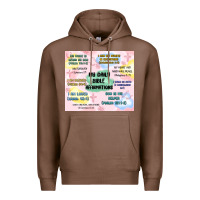 Chestnut daily bible affirmations Premium Hoodie - MaliasSmallBusiness