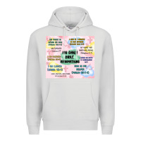 Dove Grey daily bible affirmations Premium Hoodie - MaliasSmallBusiness
