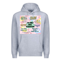 Heather Grey daily bible affirmations Premium Hoodie - MaliasSmallBusiness