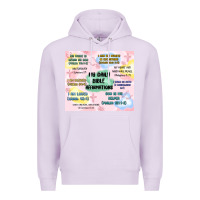 Lilac daily bible affirmations Premium Hoodie - MaliasSmallBusiness
