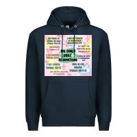 Navy daily bible affirmations Premium Hoodie - MaliasSmallBusiness