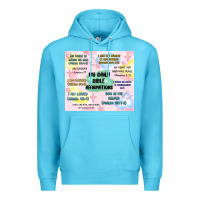 Ocean Blue daily bible affirmations Premium Hoodie - MaliasSmallBusiness