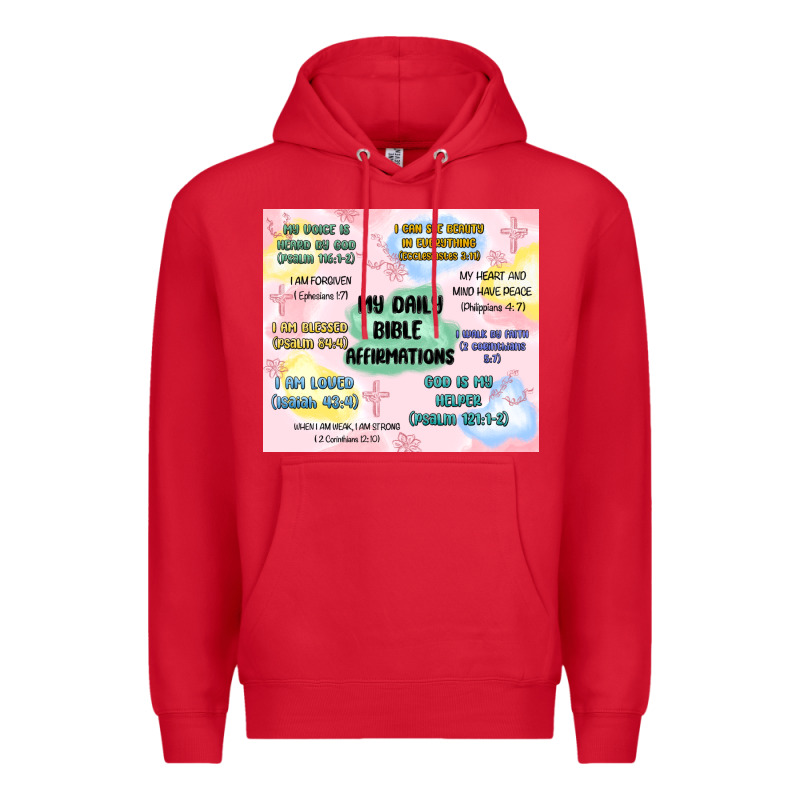 Daily Bible Affirmations Premium Hoodie by MaliasSmallBusiness | Teevron