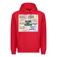 Red daily bible affirmations Premium Hoodie - MaliasSmallBusiness