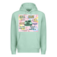 Seafoam daily bible affirmations Premium Hoodie - MaliasSmallBusiness
