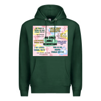 Sports Green daily bible affirmations Premium Hoodie - MaliasSmallBusiness