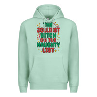 Seafoam the jolliest bitch on the naughty list Premium Hoodie - MaliasSmallBusiness