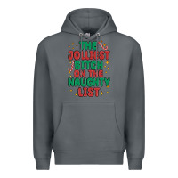 Rock the jolliest bitch on the naughty list Premium Hoodie - MaliasSmallBusiness