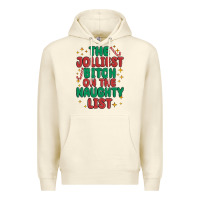 Sandshell the jolliest bitch on the naughty list Premium Hoodie - MaliasSmallBusiness