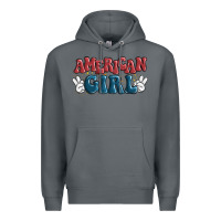 Rock american girl Premium Hoodie - MaliasSmallBusiness