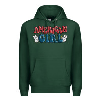 Sports Green american girl Premium Hoodie - MaliasSmallBusiness