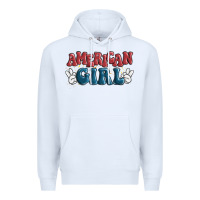 White american girl Premium Hoodie - MaliasSmallBusiness
