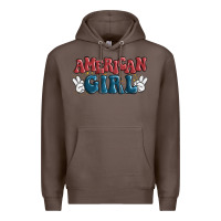 Coffee american girl Premium Hoodie - MaliasSmallBusiness