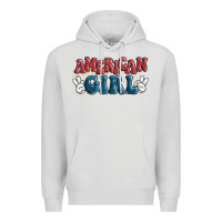 Dove Grey american girl Premium Hoodie - MaliasSmallBusiness