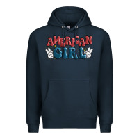 Navy american girl Premium Hoodie - MaliasSmallBusiness