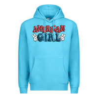 Ocean Blue american girl Premium Hoodie - MaliasSmallBusiness
