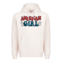 Pale Pink american girl Premium Hoodie - MaliasSmallBusiness