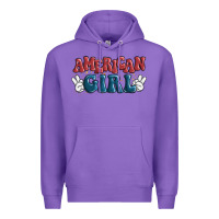 Purple american girl Premium Hoodie - MaliasSmallBusiness