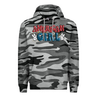 Slate Camo american girl Premium Hoodie - MaliasSmallBusiness