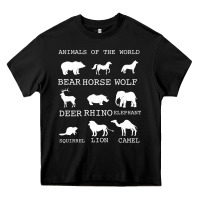 Black Animals Of The World Heavy Core Tee - Bettercallsaul