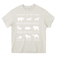 Cream Animals Of The World Heavy Core Tee - Bettercallsaul