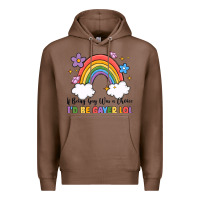 Chestnut if being gay was a choice i'd be gayer lol Premium Hoodie - MaliasSmallBusiness