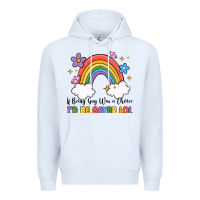White if being gay was a choice i'd be gayer lol Premium Hoodie - MaliasSmallBusiness