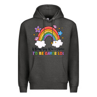 Charcoal Heather if being gay was a choice i'd be gayer lol Premium Hoodie - MaliasSmallBusiness