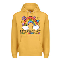 Mustard if being gay was a choice i'd be gayer lol Premium Hoodie - MaliasSmallBusiness