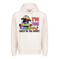 Pale Pink i'm the rainbow sheep of the family Premium Hoodie - MaliasSmallBusiness