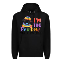 Black i'm the rainbow sheep of the family Premium Hoodie - MaliasSmallBusiness