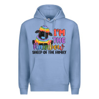 Colony Blue i'm the rainbow sheep of the family Premium Hoodie - MaliasSmallBusiness