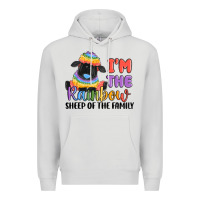 Dove Grey i'm the rainbow sheep of the family Premium Hoodie - MaliasSmallBusiness