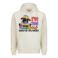 Oatmeal Heather i'm the rainbow sheep of the family Premium Hoodie - MaliasSmallBusiness