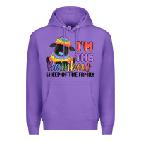 Purple i'm the rainbow sheep of the family Premium Hoodie - MaliasSmallBusiness