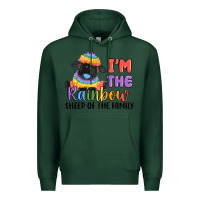 Sports Green i'm the rainbow sheep of the family Premium Hoodie - MaliasSmallBusiness