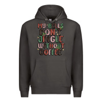 Smoke my bells don't jingle without coffee Premium Hoodie - MaliasSmallBusiness