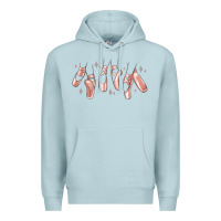 Blue Mist ballerina ballet shoes Premium Hoodie - MaliasSmallBusiness