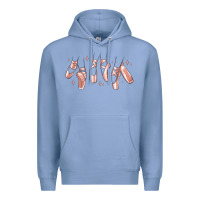 Colony Blue ballerina ballet shoes Premium Hoodie - MaliasSmallBusiness