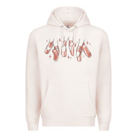 Pale Pink ballerina ballet shoes Premium Hoodie - MaliasSmallBusiness