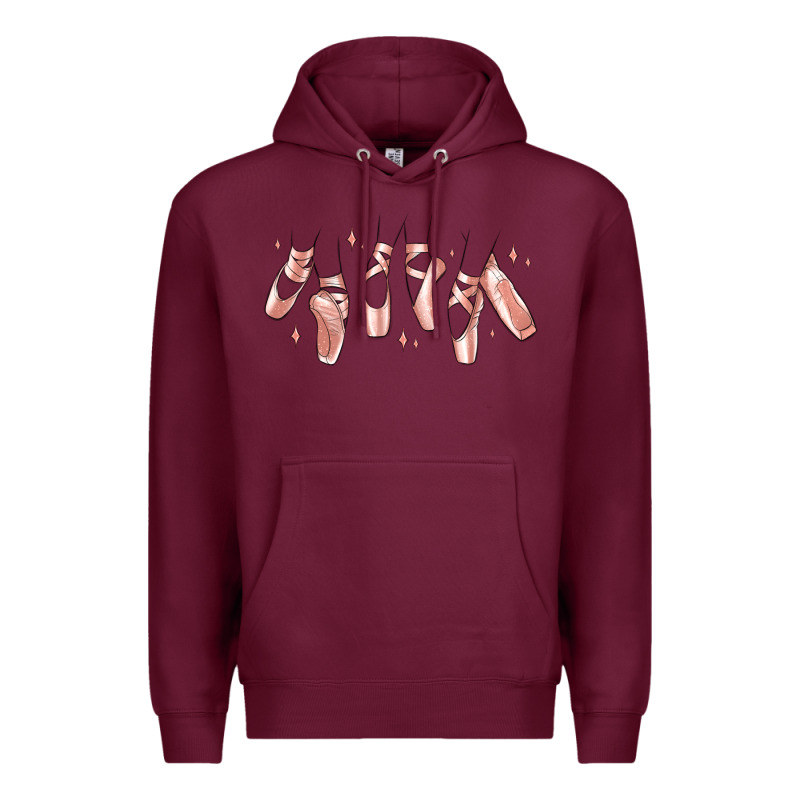 Ballerina Ballet Shoes Premium Hoodie by MaliasSmallBusiness | Teevron