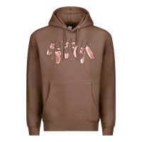 Chestnut ballerina ballet shoes Premium Hoodie - MaliasSmallBusiness