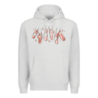 Dove Grey ballerina ballet shoes Premium Hoodie - MaliasSmallBusiness
